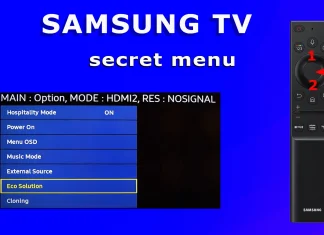 Доступ к сервисному меню с помощью пульта Smart Remote