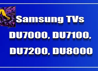 Телевизоры Samsung: DU7000, DU7100, DU7200, DU8000, DU8500, DU9000 и их модификации в Европе